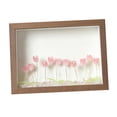 thumbnail image 2 of Marcos de madera duraderos, decorativos, bricolaje, marco de fotos de tulipán, flor rosa y marrón Rosa Flor Marrón, 2 of 9
