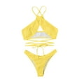 thumbnail image 5 of Trajes de baño para mujer, trajes de baño para mujer, bikini cómodo de moda para mujer, traje de baño de color liso para mujer, bikinis, traje de baño de nailon para mujer, 5 of 5