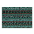 thumbnail image 1 of Tribal Cutting Board, Hand Drawn Design Geometric Pattern with Sharp Shapes and Stripes, Decorative Tempered Glass Cutting and Serving Board, Small Size, Red Blue Teal, by Ambesonne, 1 of 1