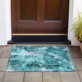 thumbnail image 6 of Addison Rugs Chantille Indoor/Outdoor Transitional Floral Teal Washable Rectangle Rug, 1'8" x 2'6", 6 of 6