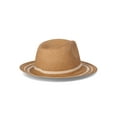 thumbnail image 2 of Time and Tru Women's Striped Straw Panama Hat, Beige, 2 of 4