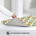 thumbnail image 4 of Flowers Avocado Door Mat for Indoor, Welcome Door Mats Front Entrance Rug, Non-Slip Bathroom kitchen Rugs for Inside Floor, Small Rug Dog Door Mat 20X31.5 Inch, 4 of 5