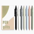 thumbnail image 1 of shiyou-Retractable Gel Pens,7 Pcs 0.5mm Japanese Black Ink Fine Point Morandi Pens for Writing Smooth,Cute Office School Supplies Stationery Gifts for Women Men Stocking Stuffers (Style A), 1 of 4