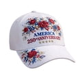 thumbnail image 2 of Red Rose United States 250Th Anniversary Hat Printed Design,Bald Printed Patriotic Baseball Cap For Men Women, 2 of 5