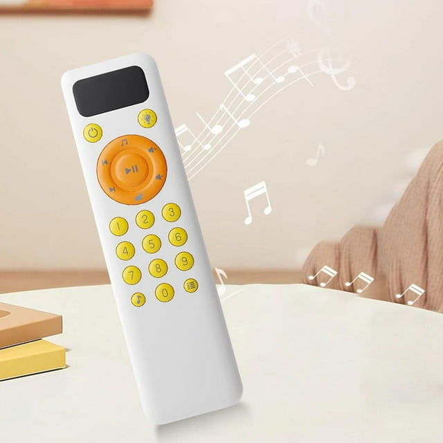 Juguete de Control remoto para bebé con luz y sonidos, habilidades motoras finas, materiales seguros, juguete sensorial, juguetes musicales para niños