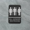 thumbnail image 3 of unbranded Señal Para Baños Unisex En Braille Color Negro Ideal Para Escuelas Y Hospitales Con Instalación Rápida, 3 of 6