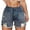 Light Blue, variant on Jean Shorts Womens Summer Casual High Waisted Ripped Raw Hem Distressed Denim Shorts Streetwear