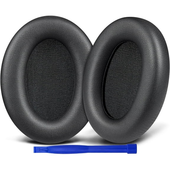 SOULWIT Professional Replacement Ear Pads for Edifier WH700NB, WH700NB Pro Wireless ANC Over-Ear Headphones, Earpads Cushions with Soft Protein Leather, High-Density Noise Isolation Foam - Black