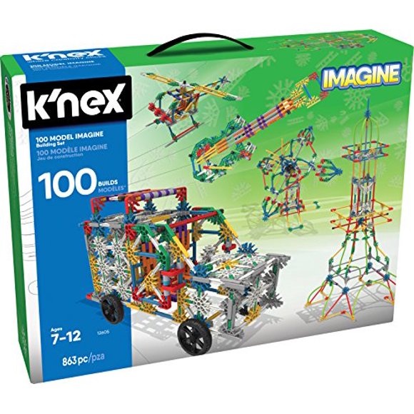 K'Nex 100 Model Building Set 863 Pieces Ages 7+ Engineering Educational Toy