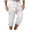 C1-White Pant for Men, variant on WAENQINLA Men's Capri Cargo Pants with Multi Pockets Summer Drawstring Elastic Waistband Button Crop Pants Outdoor Workout 7/8 Length Trousers Black Pant for Men XS