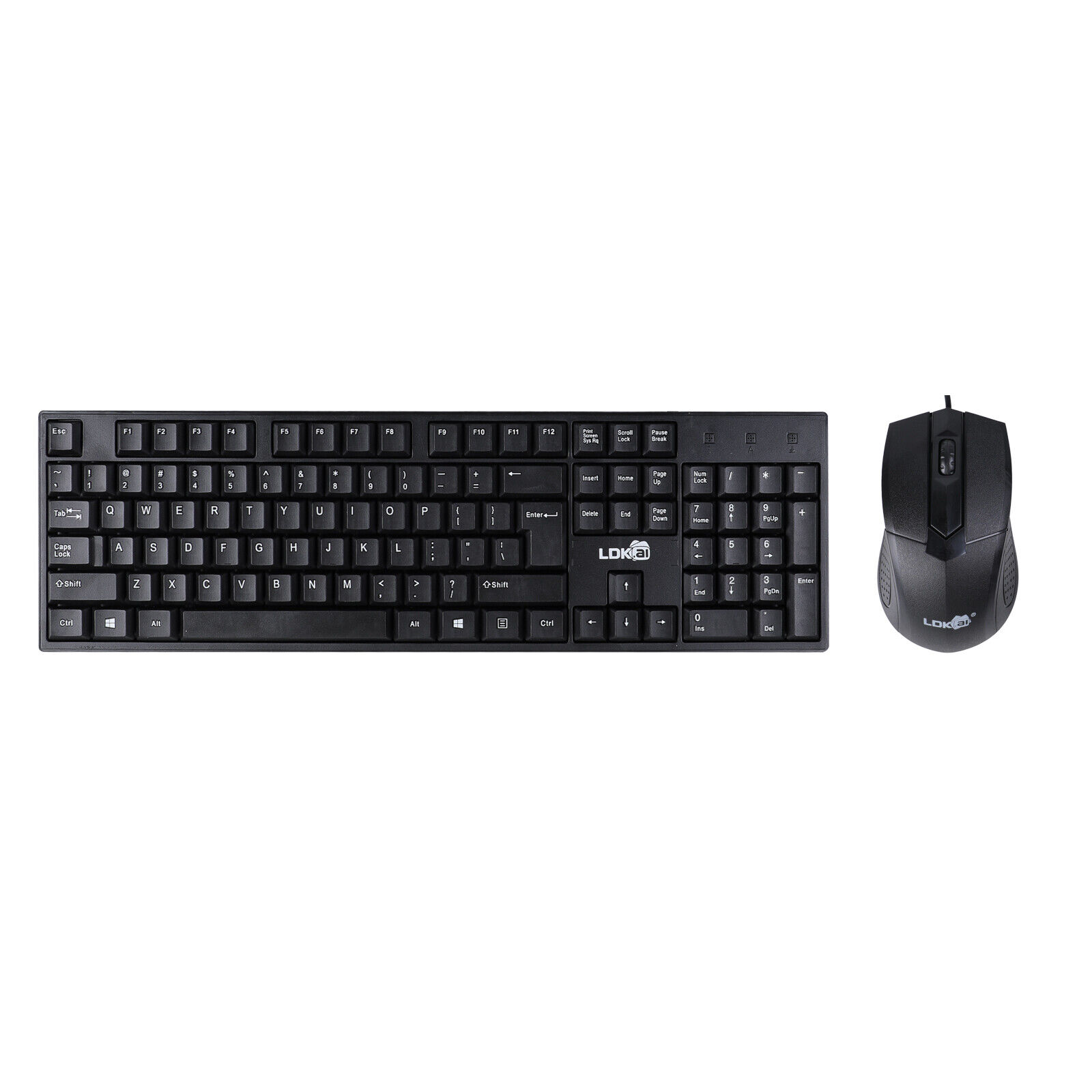 USB Wired Keyboard and Mouse Combo Set for Office Computer PC Laptop