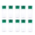thumbnail image 2 of Green PET Plastic Seasoning Bottles with Rotating Lid for Spice Storage and BBQ Use 10pcs, 2 of 3