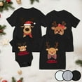thumbnail image 2 of mgoYE Mom Christmas Family Matching Pajamas Mama Xmas Mother Short Sleeve T-Shirt(White,XL), 2 of 9