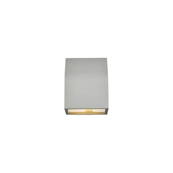 Raine Integrated LED wall sconce in silver