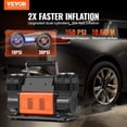 thumbnail image 2 of Compresor de aire VEVOR 10.6 CFM 12 V 150 PSI de doble cilindro, 2 of 8