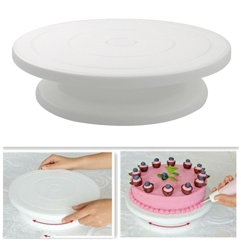 ROBOT-GXG Cake Turntable for Decorating - Rotating Cake Display Stand - 11  Inch Rotating Cake Turntable Smoothly Revolving Cake Stand Cake Swivel  Plate Decoration Stand Cake Decorating Kit 