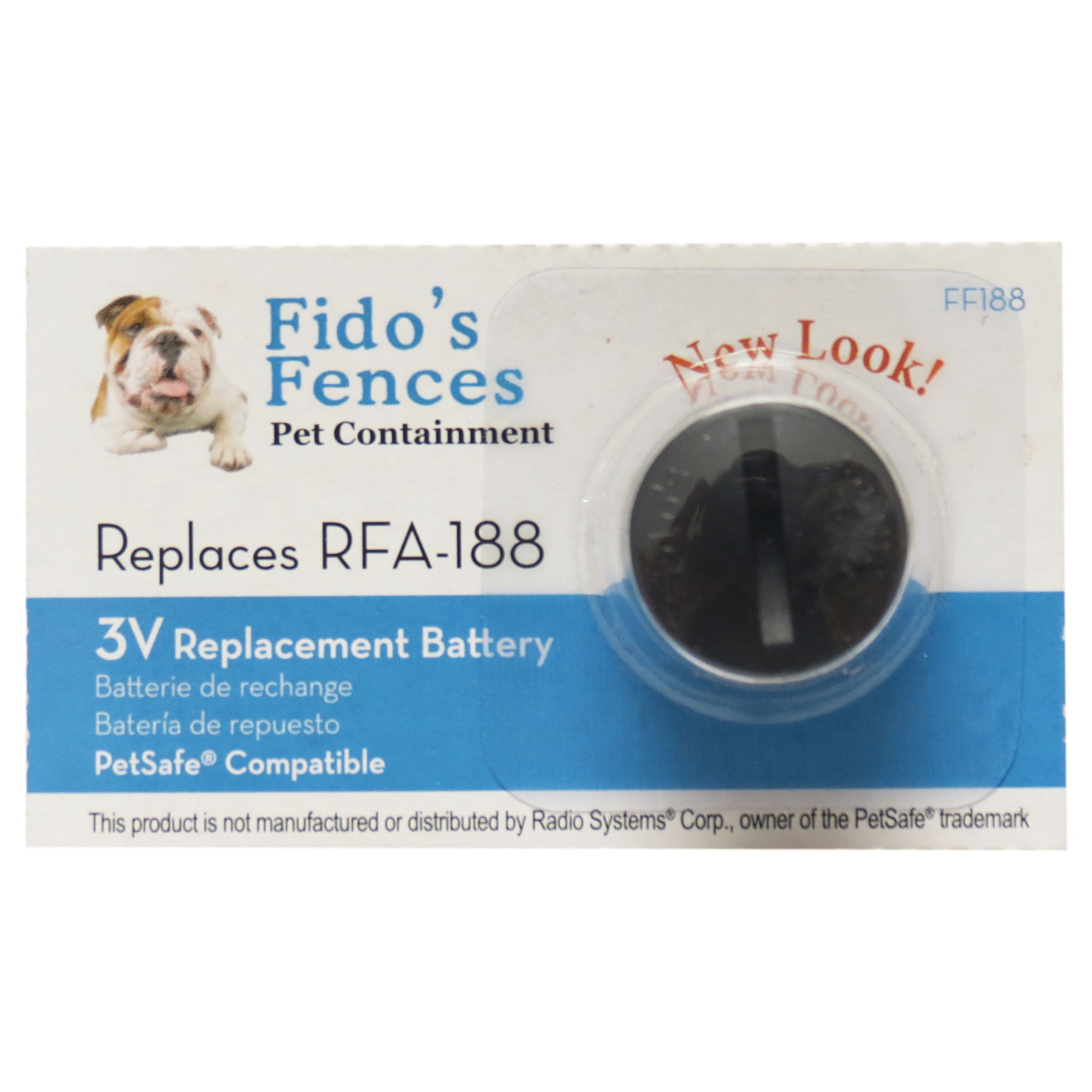 4Pack RFA188 PetSafe Compatible Fence & Dog Collar Lithium Battery