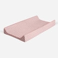 thumbnail image 3 of Bacati - Olivia Triangles Coral Quilted Muslin Changing Pad Cover, 3 of 10