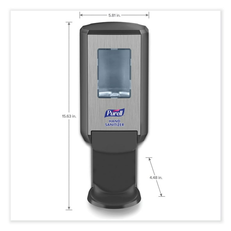 CS4 Hand Sanitizer Dispenser, 1,200 mL, 4.88 x 8.19 x 11.38, Graphite CS4 Hand Sanitizer Dispenser, 1,200 mL, 4.88 x 8.19 x 11.38, Graphite