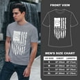 thumbnail image 4 of Greenyef Graphics We The People 1776 Distressed American USA Flag Men's T-Shirt (Gray & White, Medium), 4 of 6