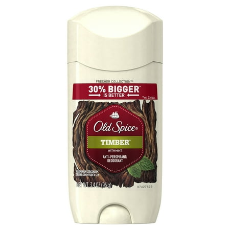 Mens Invisible Set - Old Spice Fresher Timber Scent Invisible Solid Antiperspirant and Deodorant for Men, 3.4 oz