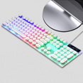 thumbnail image 3 of Quiet Blue Teclado Punk resistente al agua con 108 teclas redondas teclado luminoso teclado silencioso, 3 of 5