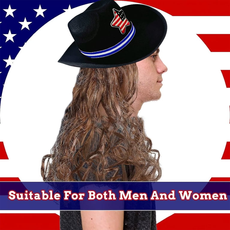 JMKQLZ American Flag Cowboy Hat Patriotic USA Western Hat  display picture 1