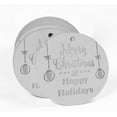 thumbnail image 2 of Inkdotpot Real Silver Foil Merry Christmas & Happy Holiday Tags Favor Hang Paper Tags 100 Pieces, 2 of 6