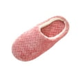 thumbnail image 3 of Crocowalk Unisex Slides Fluffy Slipper Cozy Clogs Slippers Womens Warm Shoe Bedroom Lightweight With Lined Home Shoes Red 7-8(M), 3 of 3