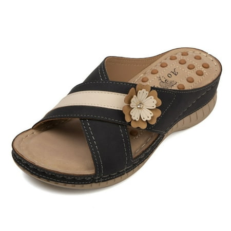 

Women s Slippers Massage Flowers Casual Slippers for Summer Beach Holidays New