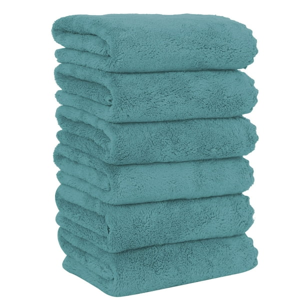 Toallas de mano MOONQUEEN Premium de microfibra de terciopelo coral de 40 x 70 cm