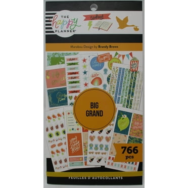 The Happy Planner Marabou Design by Brandy Brown Big (766 pcs)