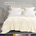 Exclusivo Mezcla Plush Fuzzy Fleece Queen Size Bed Blanket, Super Soft