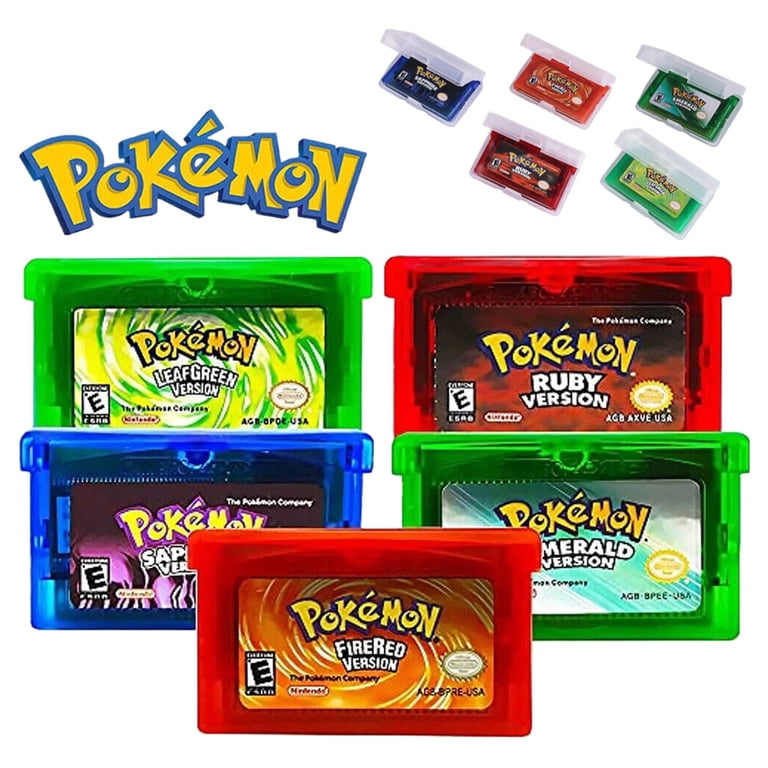 Game Card Ruby/Sapphire/Emerald/Fire Red/Leaf Green for Nintendo Pokemon GBM Gba-