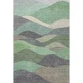 thumbnail image 2 of Addison Rugs Mayfield Premium Machine Washable Transitional Stripes Sage Rectangle Rug, 10' x 14', 2 of 6