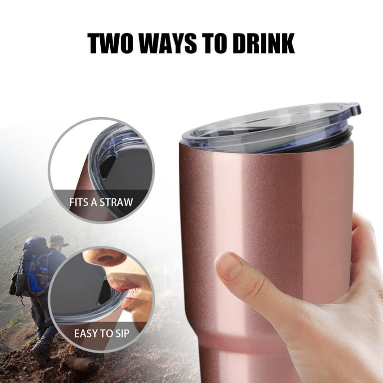 MEWAY 30 oz 1 Pack Stainless Steel Tumbler Double Wall Vacuum Insulated  Coffee Travel Mug with Lid, Durable Powder Coated Insulated Coffee Cup for