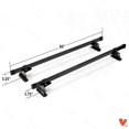 thumbnail image 2 of Vantech Universal Pickup Topper M1000 Ladder Rack w/ 60" Bar Steel Black, 2 of 4