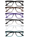 Black / Brown / Purple / Gray / Clear / Turquoise - 6 Pairs