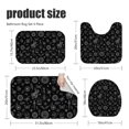 thumbnail image 3 of Sun and Crystal Ball Gothic Pattern Bathroom Rug Set 4 Piece,Includes Contour,Lid Cover,Bath Mat,Non-Slip Extra Soft Absorbent Washable, 3 of 5