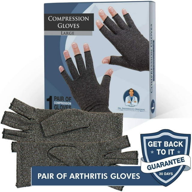 Original Anti-Arthritis Gloves - Heat And Compression For Rheumatoid Arthritis & Osteoarthritis Pain Relief - Men & Women