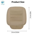 thumbnail image 4 of Deago Edge Wrapping 1pc Car Front Seat Cushion Cover Pad Mat for Auto Supplies Office Chair with PU Leather (Gray), 4 of 8