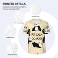 thumbnail image 5 of Fotbe Panda Doing Yoga Baseball Jersey Shirt for Men and Women, Casual Short Sleeves Button Down T-Shirt-X-Large, 5 of 9