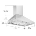 thumbnail image 5 of Ancona 36" Galleria Pyramid Wall Mount Range Hood in Stainless Steel, 5 of 5