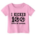 thumbnail image 1 of PMVFHDE Hauts pour Filles Grande Taille T-Shirt pour Filles T-Shirts Graphiques Mode Décontractée Imprimé Col Rond Manches Courtes T-Shirt Rose, 3-4 Ans, 1 of 4