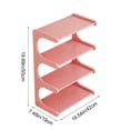 thumbnail image 3 of Shoe Rack, Four Tier Shoe Rack, Shoe Organizer, Bedroom Closet Shoe Rack, Entryway Storage, Plastic Shoe Shelf, Daily Use Shoe Storage, Ventilated Shoe Rack, 3 of 8