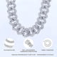 thumbnail image 5 of Collares de cadena cubana Cadenas de eslabones cubanos de plata/oro para hombre Iced Out, 5 of 5