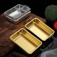 thumbnail image 3 of 304 Stainless Steel Square Plate for Snack Barbecue Dessert Tray Home Kitchen Dining Table Plates Nut Cake Fruit Plate Multifunctional Storage Plates, 3 of 13