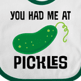 thumbnail image 4 of Inktastic You Had Me at Pickles Boys or Girls Baby Bib, 4 of 4