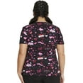 thumbnail image 3 of Dickies EDS Scrubs Top For Women V-Neck Print DK852, 3 of 7