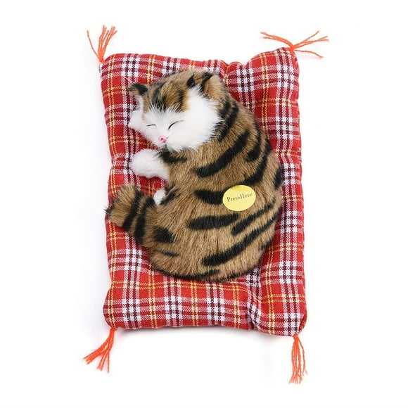 Juguete de gato de simulación, niño durmiendo Simulación de gato Simulación de gato durmiendo Simulación Muñeca de gato Tecnología de vanguardia